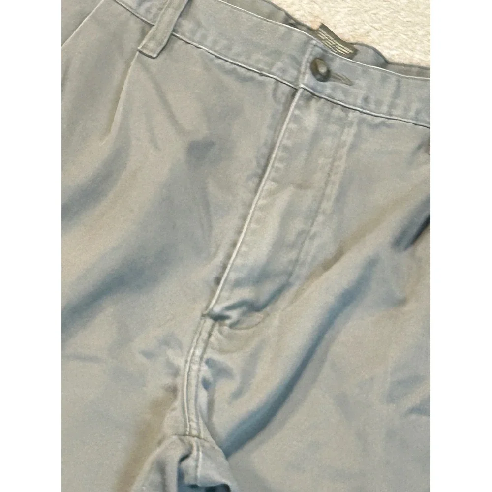 B.E. Khakis Mens Gray Pleated Relaxed Fit Casual Pants Size 38x30‎